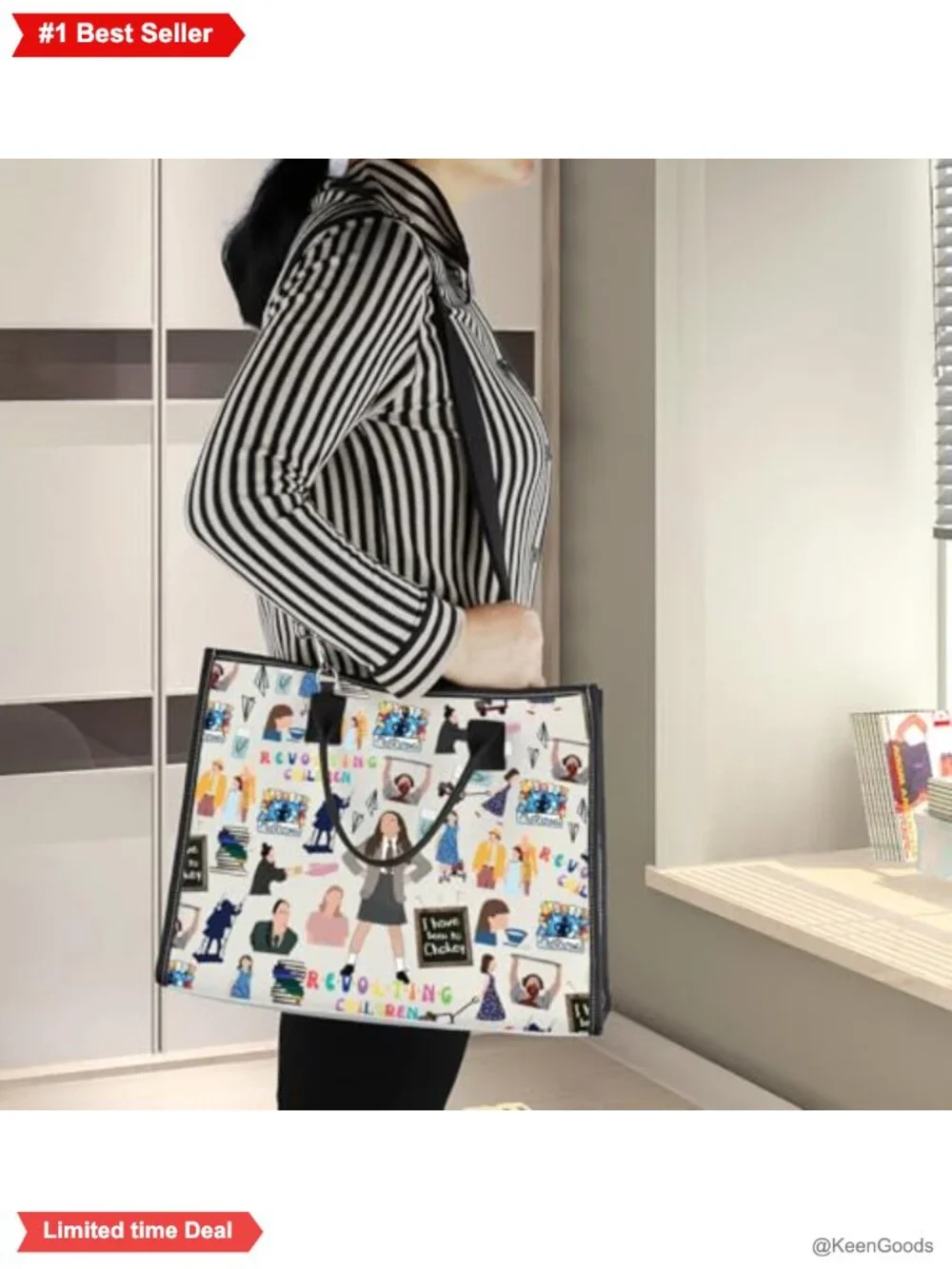 Canvas Tote Bag Theatre Lover Gift Musical Shoulder Bag Reusable Grocery Bag